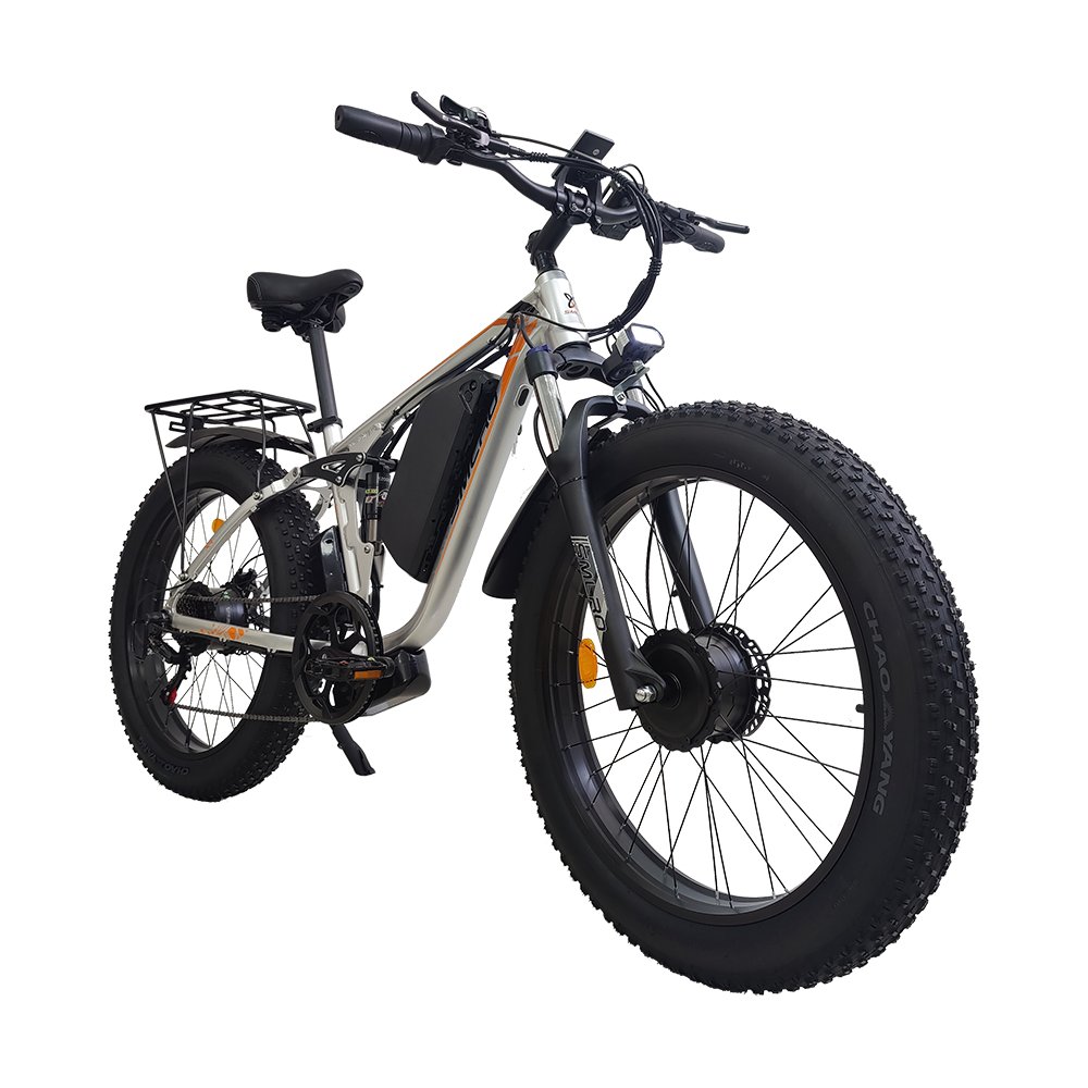 Factory directly Supply 26inch Dual Motor 2000W 22.4AH Electric Mountain Bikes Hydraulic Brake 7Gears All Terrain Electric Bike