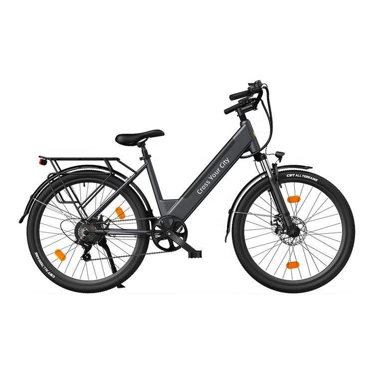 Adult 26 inch 36V lithium battery city street aluminum alloy frame electric bicycle