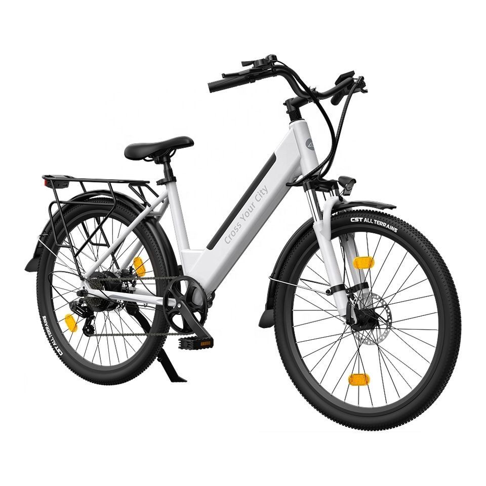 Adult 26 inch 36V lithium battery city street aluminum alloy frame electric bicycle