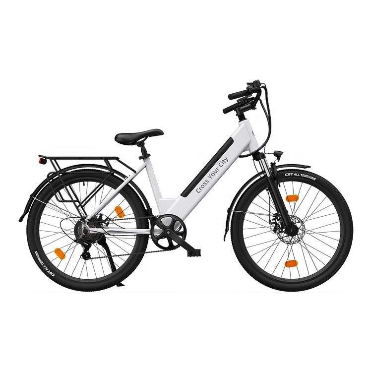 Adult 26 inch 36V lithium battery city street aluminum alloy frame electric bicycle