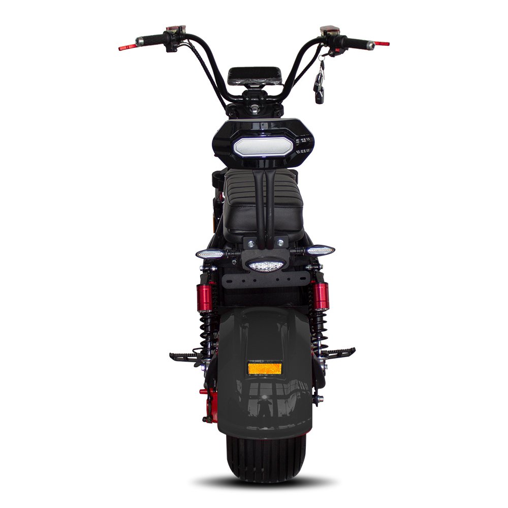 oil disc brake two seat with backrest 2000w 8 inch hub motor electric motorbike scooter ev city bike