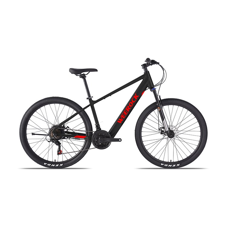 27.5 inch WEEROCK 36V350W Rear Drive Lithium Battery Mountain Bike Aluminum Frame MTB E-Bike