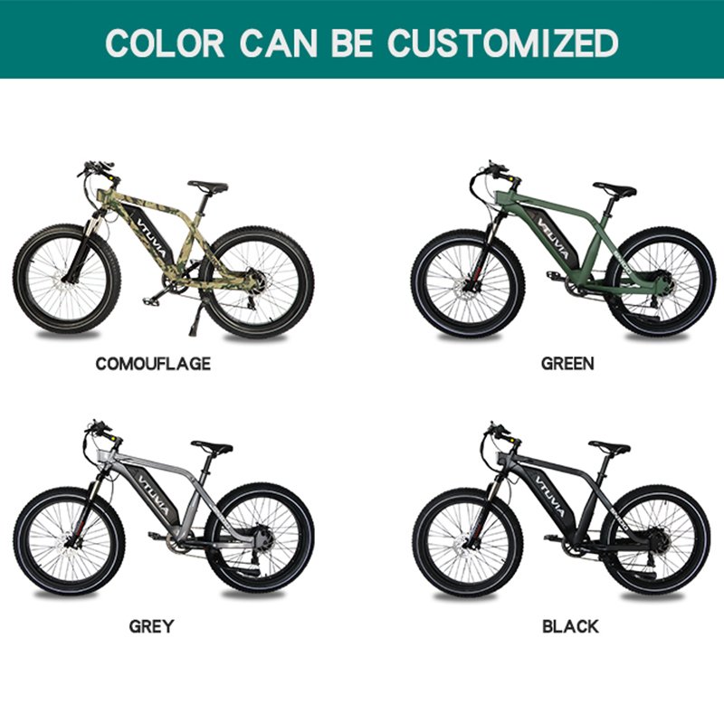 USA Eu Warehouse 250W 750w 36V 48v Lithium Battery Fat Tire Hunting Electric Mountain Bike Factory Ebike Bicycle For Adults