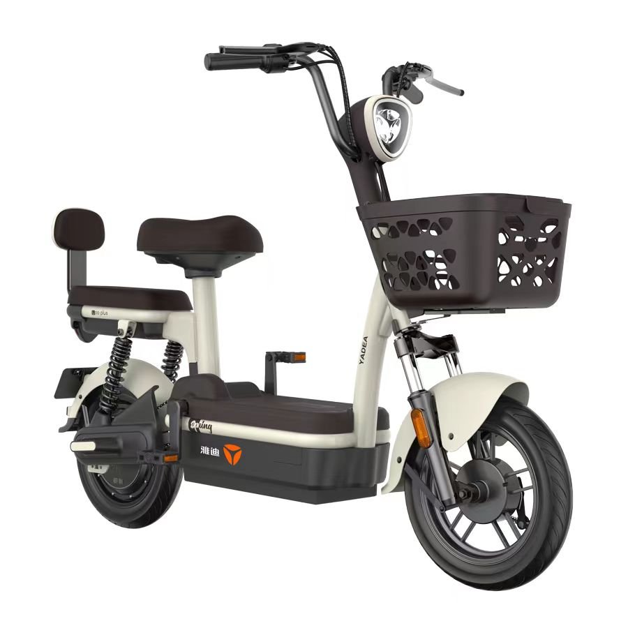Yadea Factory Wholesale Electric Bicycle 400W 48v Adult Electric City Bike Lead-Acid Battery Two-Wheeled Electric Scooter
