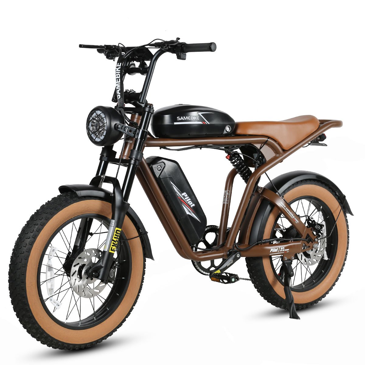 USA Europe Warehouse SAMEBIKE Factory 20" Full Suspension 48V 32Ah Long range 1200w All Terrian Fat tire Electric Mountain Bike