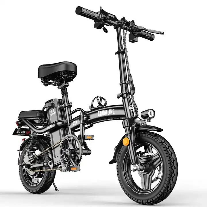 Rts Mini Folding Electric Bicycle 400W 48V 14 Inch Electric City Bike Foldable Electric Bike cheap adult battery power scooter