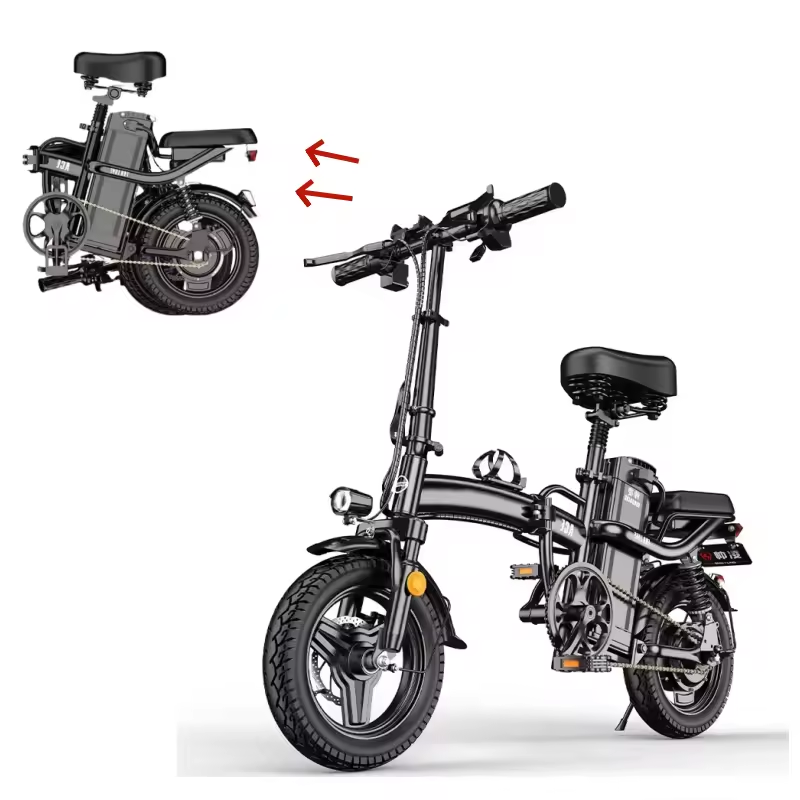 Rts Mini Folding Electric Bicycle 400W 48V 14 Inch Electric City Bike Foldable Electric Bike cheap adult battery power scooter