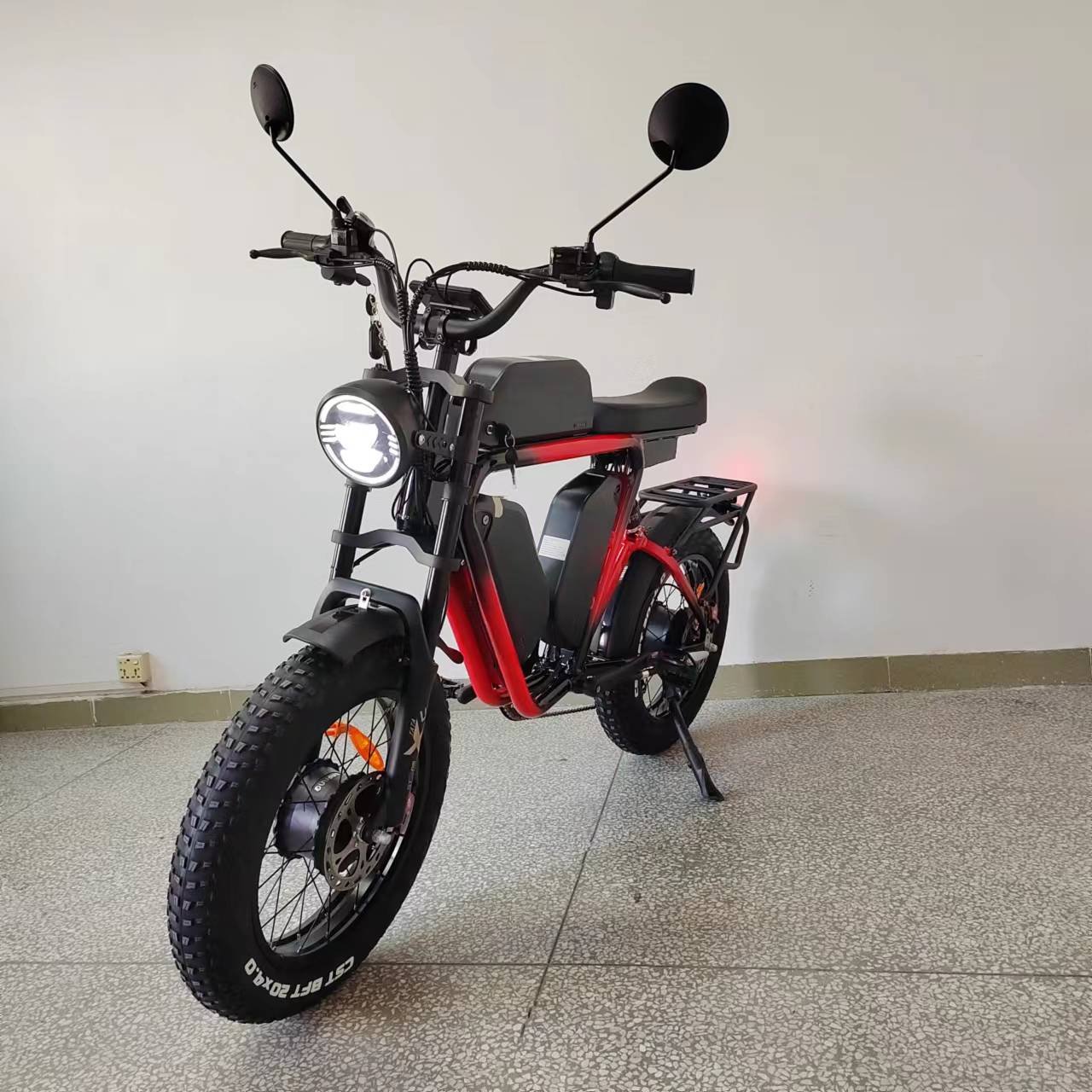 52V Electric Bike Dual Motor Bafang Triple Battery 66Ah Oil Brake Full Suspension Off Road MTB 55-60kmh Fat Tire Electric Bike