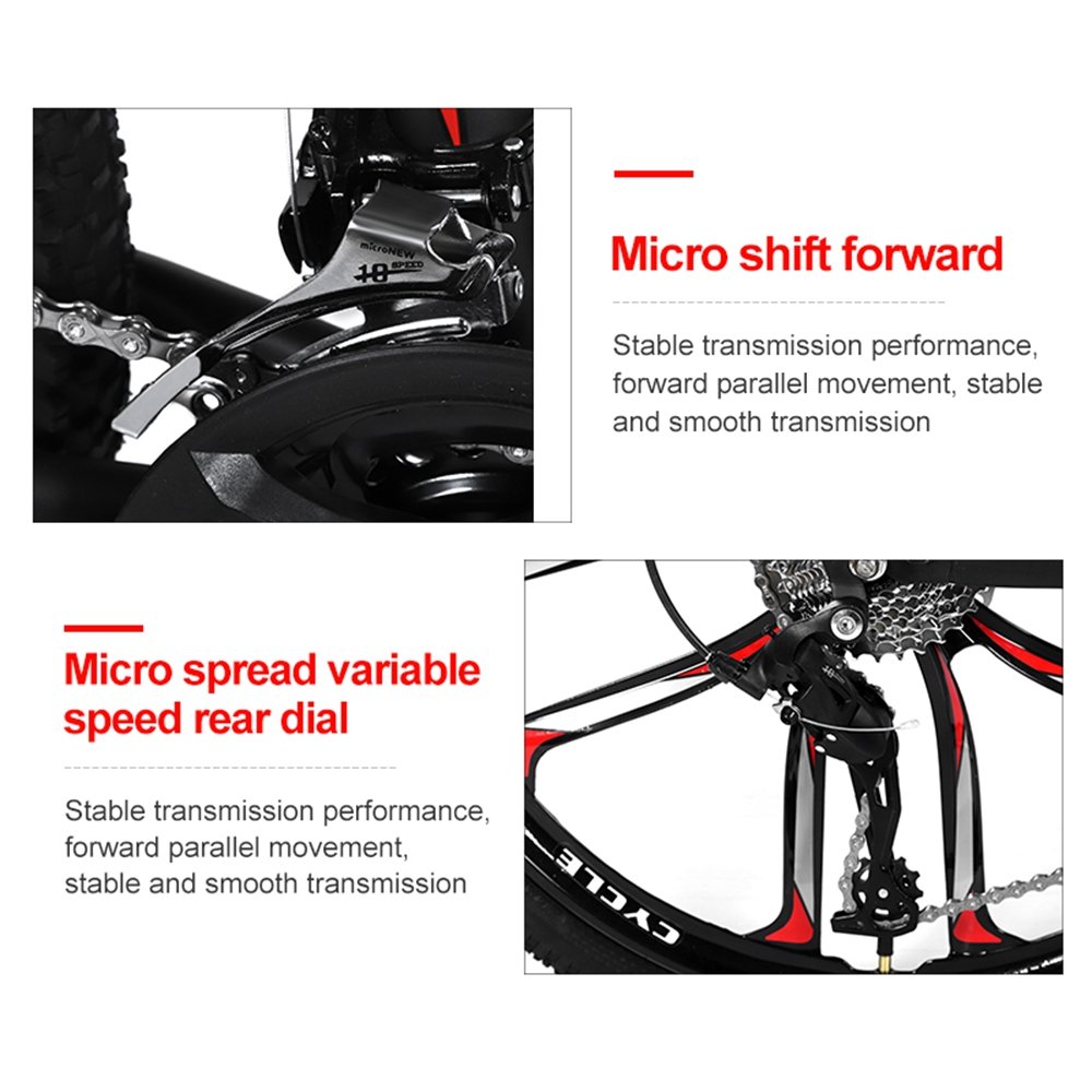 24 26 Inch Variable Speed Shock-absorbing Folding Bicycle for Men Women High Quality Steel Construction Mountain Biking