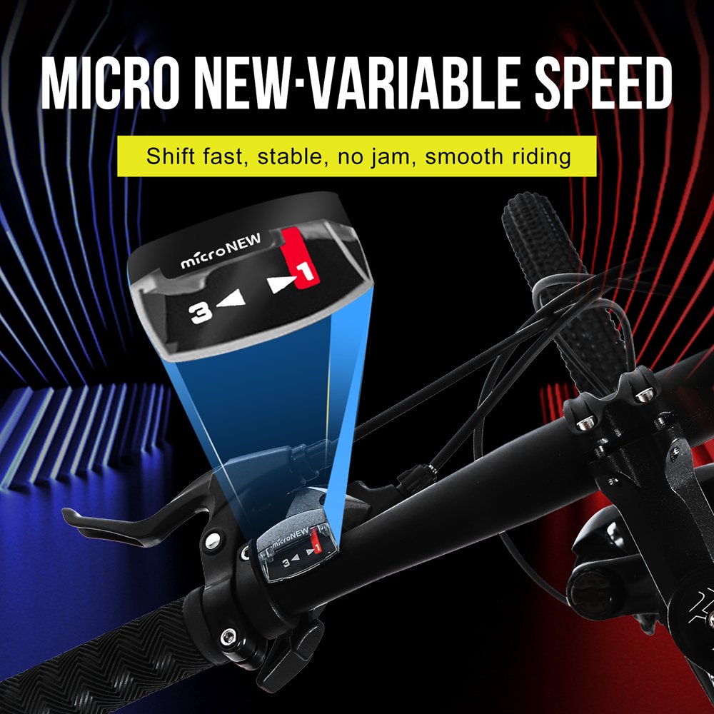 24 26 Inch Variable Speed Shock-absorbing Folding Bicycle for Men Women High Quality Steel Construction Mountain Biking
