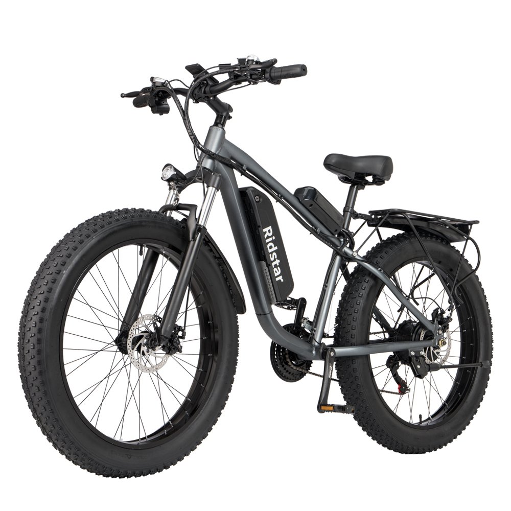 USA Warehouse  26 Inch Fat Tire Electric Mountain Bike 1000W 48V 15AH Long Ride Range Electric Bike For Adult