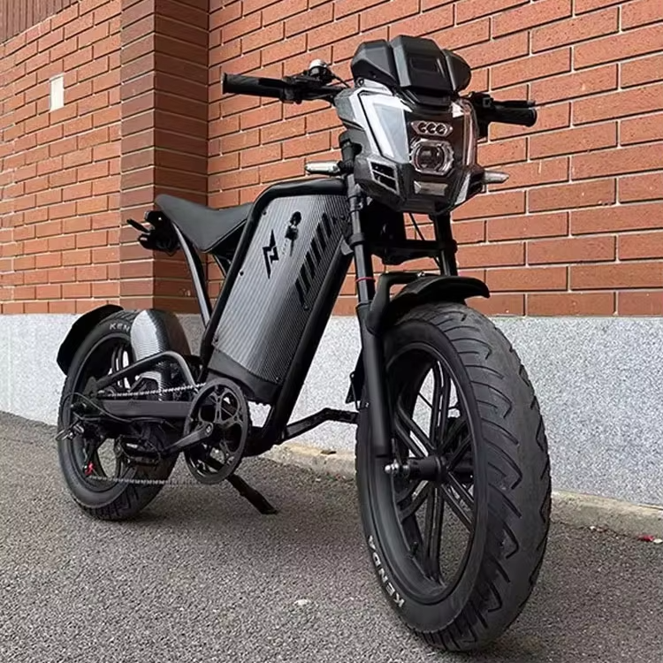 48V 1000W Fat Tire Electric Dirt Bikes for Adults All-Terrain Aluminum Alloy Mountain Bikes with Hub Motor Rear Hub