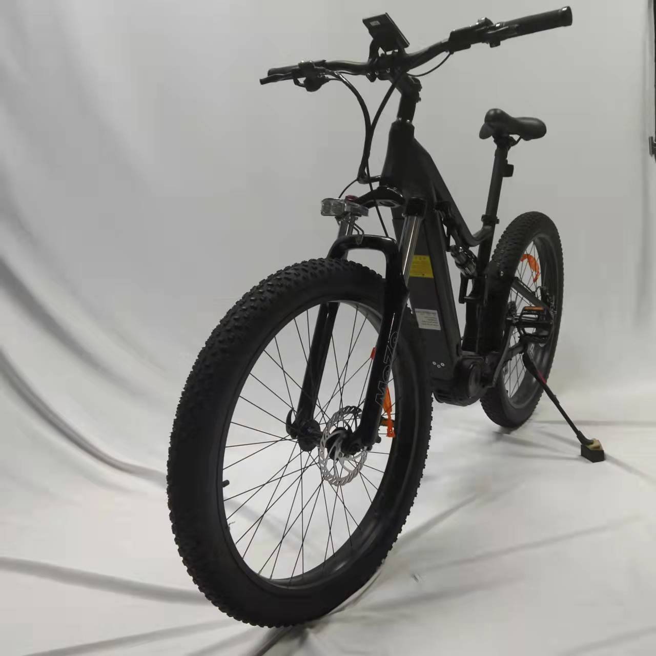 Mid motor 500w48v12.8ah 27.5 *3.0 spoke wheel full suspension mid drive central motor electric mountain bike electric city bike