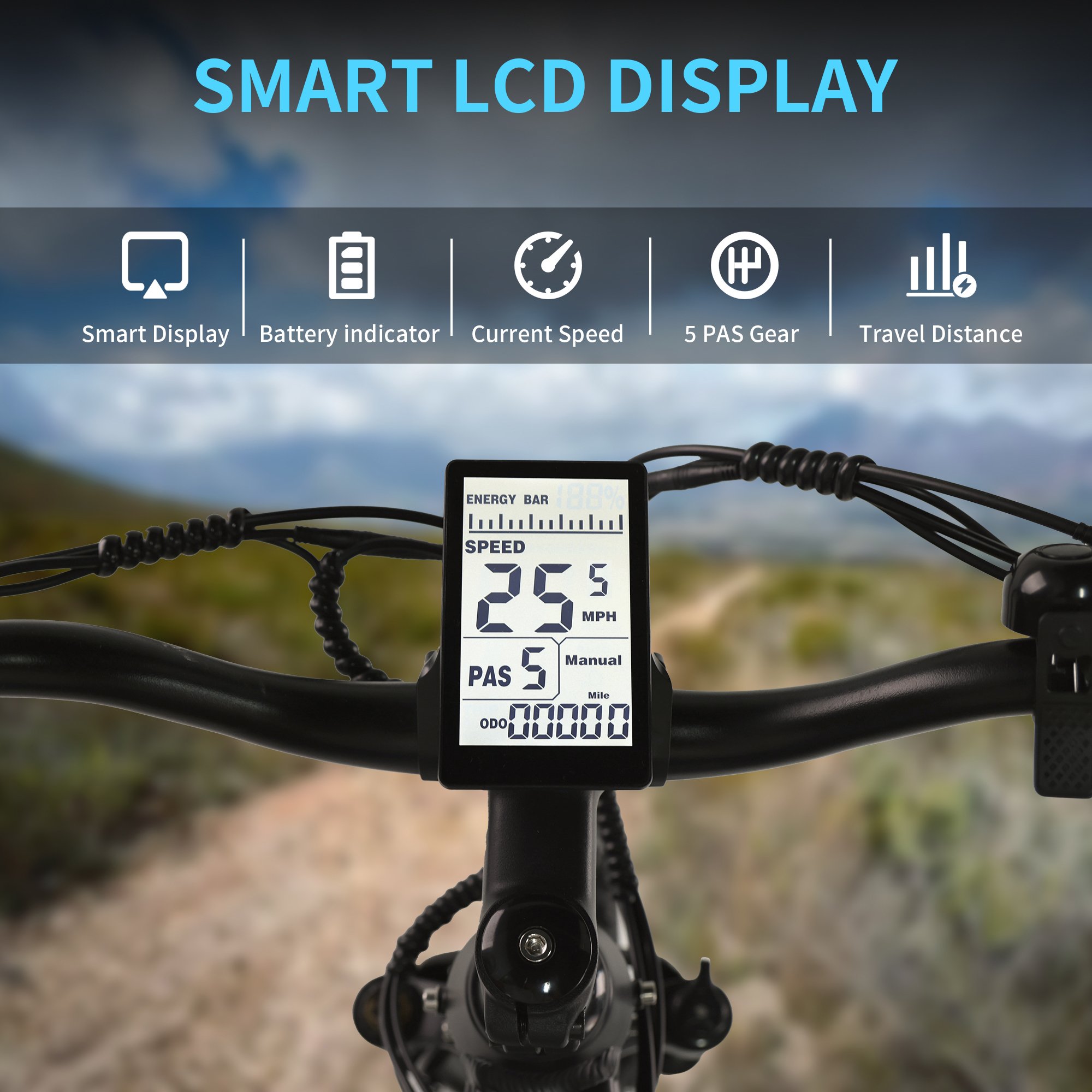 EU Stock 750W Brushless Motor Electric Snow Mountain Bike Removable Lithium 48V 15AH Dual Locking Susponsion Fat Tire Ebike