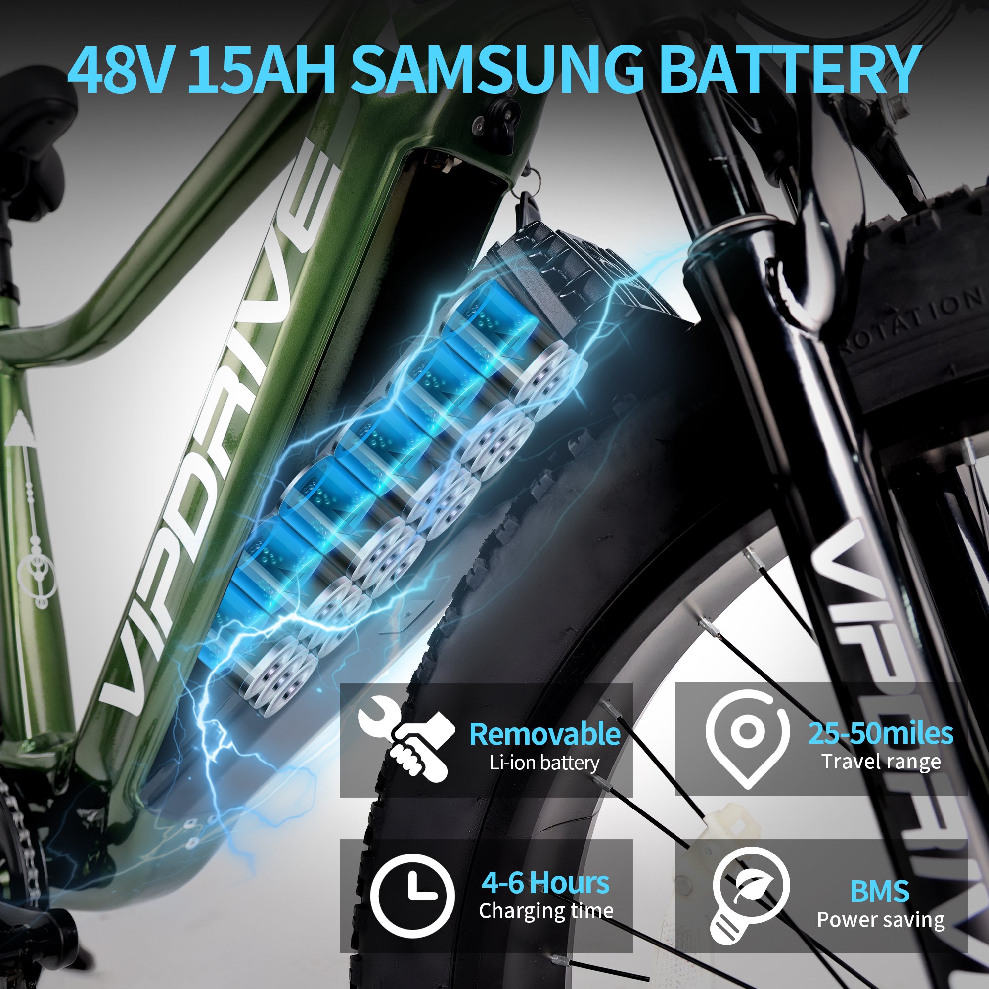 EU Stock 750W Brushless Motor Electric Snow Mountain Bike Removable Lithium 48V 15AH Dual Locking Susponsion Fat Tire Ebike