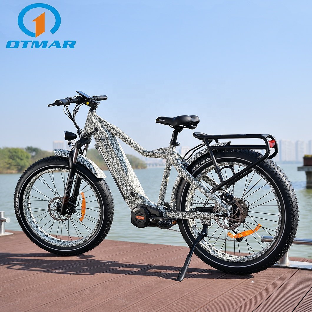 High Power MID Drive Fat Camo Electric Bicycle Bafang G510 1000W MID Electric Mountain Bike off-Road Torque Sensor Adult Ebike