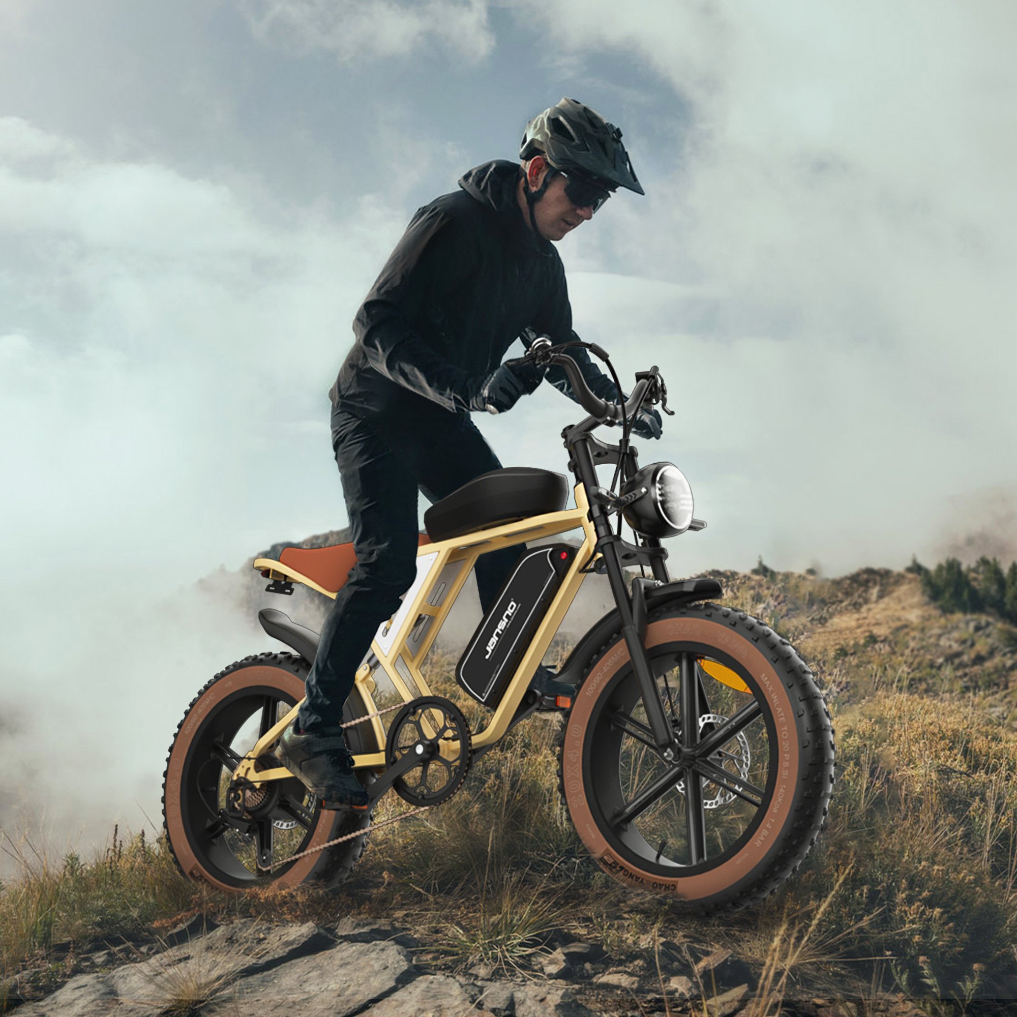USA EU warehouse JANSNO X70 electric bike mtb 20" Fat Tire 750w 1000w off road electric bike for wholesale sale