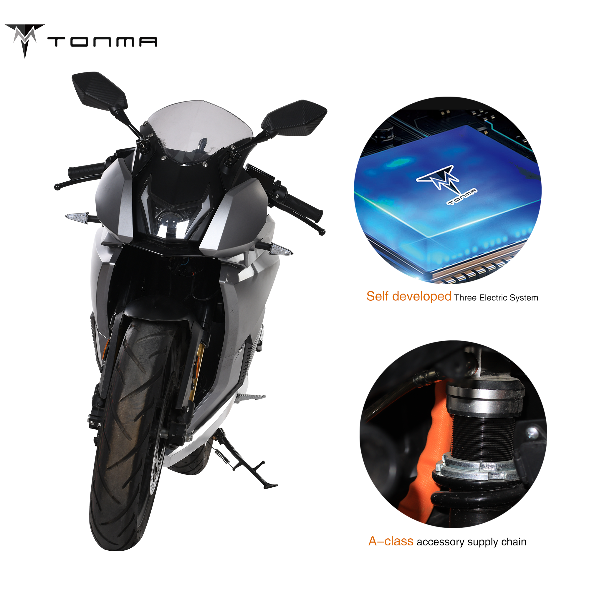 Tonma New EEC High-Speed 150km/h 10000W Pocket Racing Sportbikes for Adults Moto Pocket Sportbikes Racing Electric Motorcycles