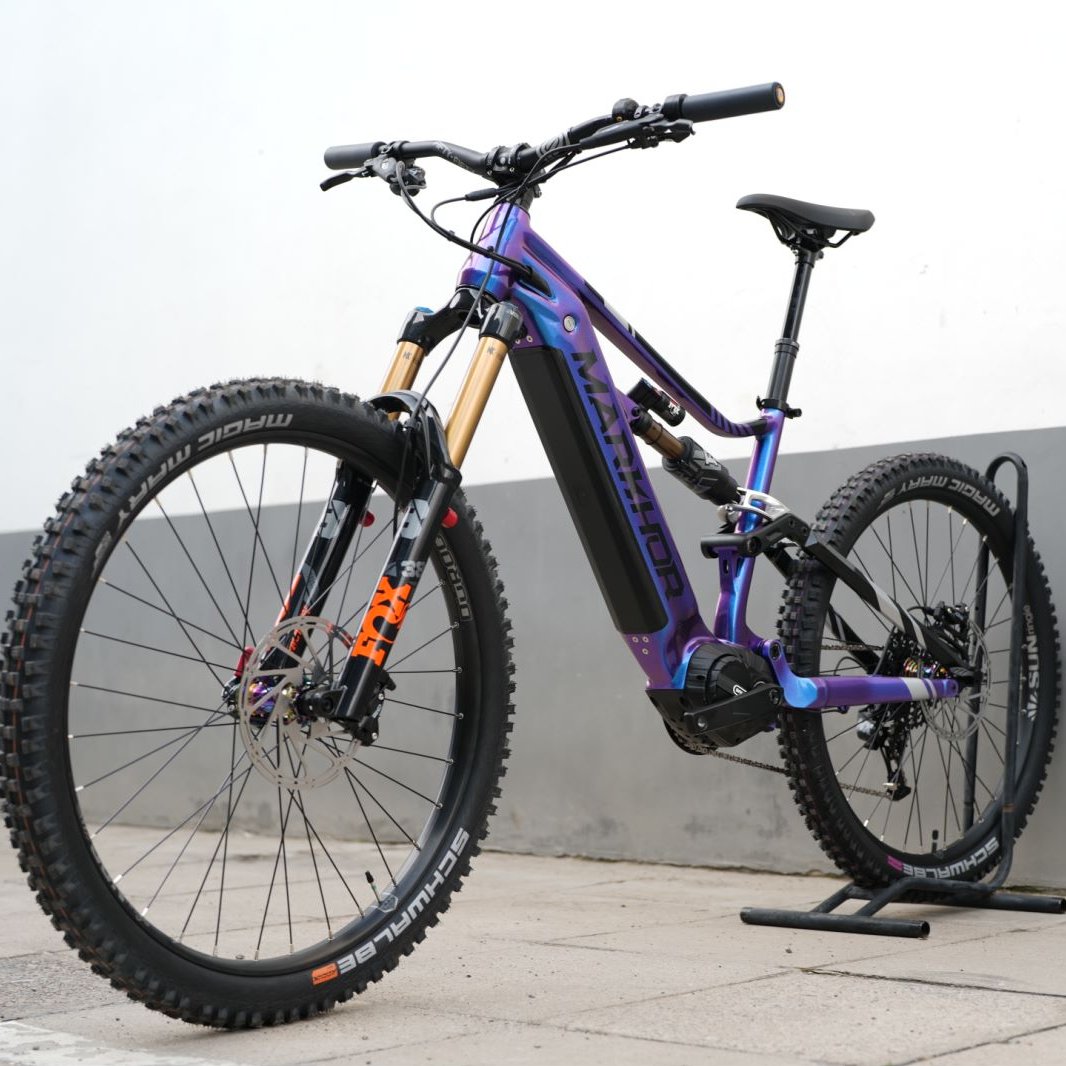 MARKHOR factory 500W/1000W bafang mid motor e MTB 11 speed full suspension electric mountain bike 29 inch downhill bicycle