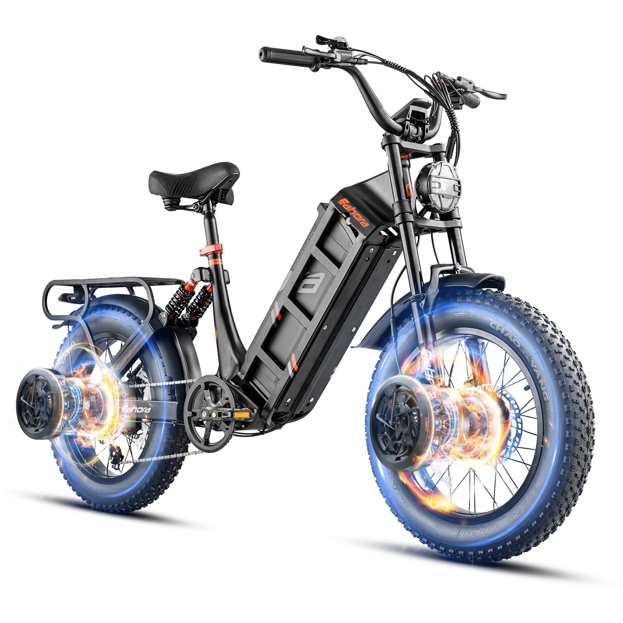 Eahora Juliet 3 48V 60Ah 2000w dual motor hybrid electric fat tire bike city mountain long range electric bicycle