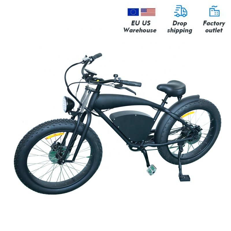 New Fat Bike 26 inch Ebike Bicycle Dropshipping 250W 750W 1000w City Electric Bike Adult