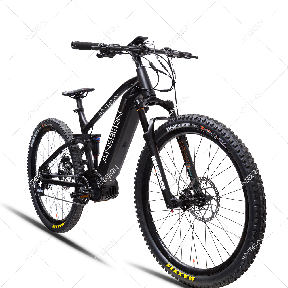2023 Ansbern 29 Inch 1000W 48V Bafang Full Suspension Electric Mountain Bike e bike