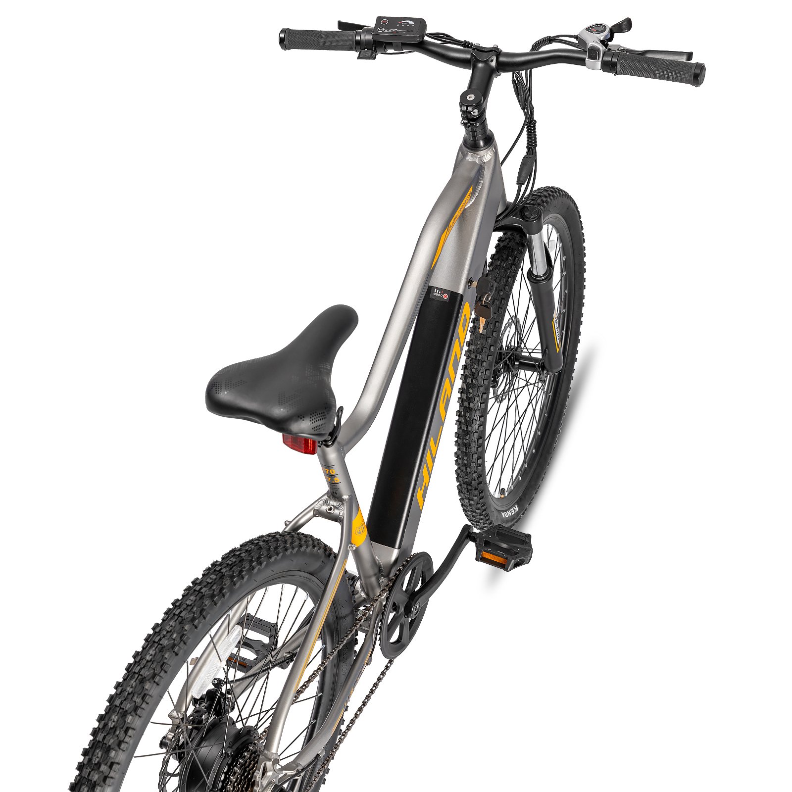 JOYKIE Aluminum Alloy frame 7 Speed air suspension city mountain electric bicycle electric bicycle adult 27.5 electric bike