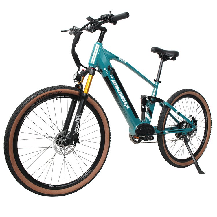 MINGMAX Wholesale NEW ebike mtb mountain electric bicycle 36V250W bafang middle motor double full suspension emtb bike