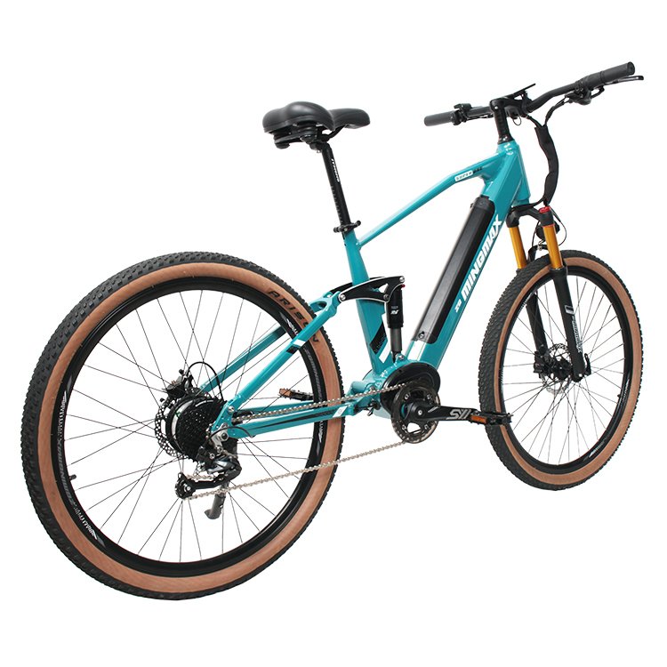 MINGMAX Wholesale NEW ebike mtb mountain electric bicycle 36V250W bafang middle motor double full suspension emtb bike