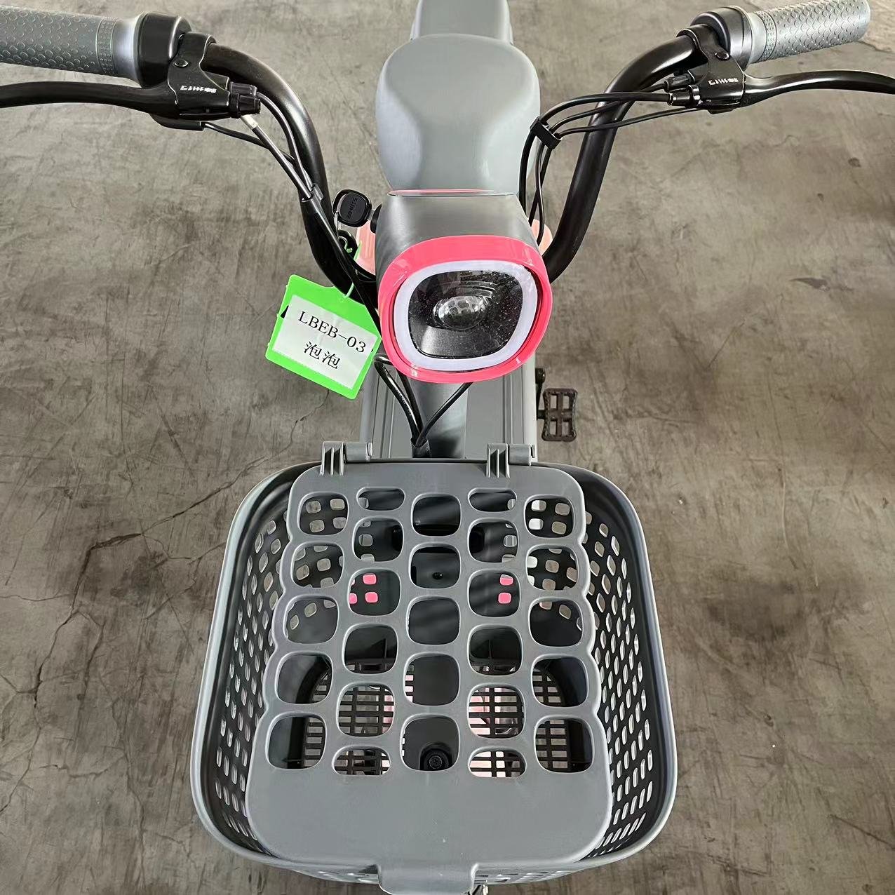 China Cheap 48V 350W Electric Scooter 2 Seater Electric City Bike Bicycle E Cycle with Pedals Basket