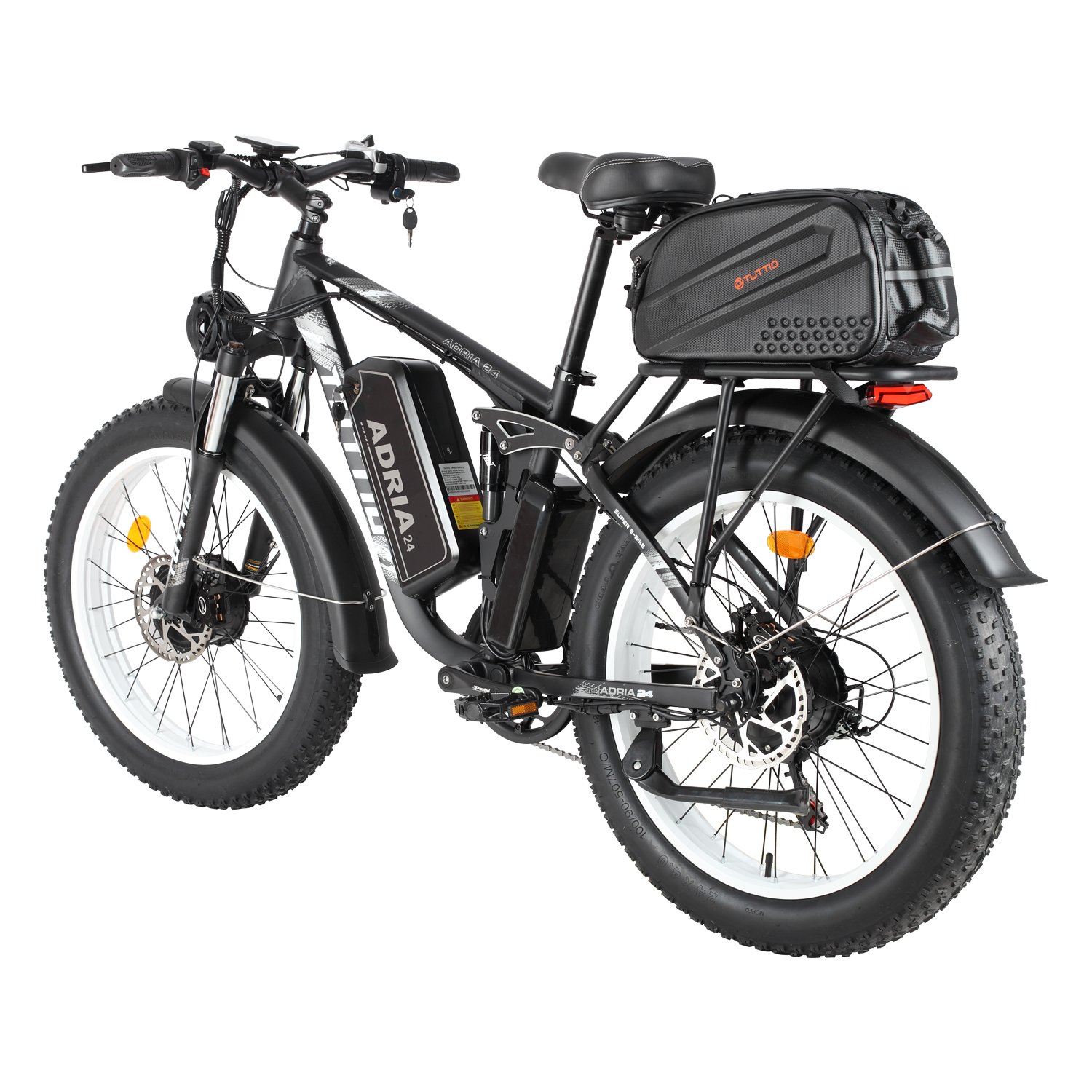 4000W 52V 30AH Dual Motor E-Bikes USA Drop Shipping Tuttio Adria24 Electric Mountain Bike Fat Tire Electric Bike For Adult
