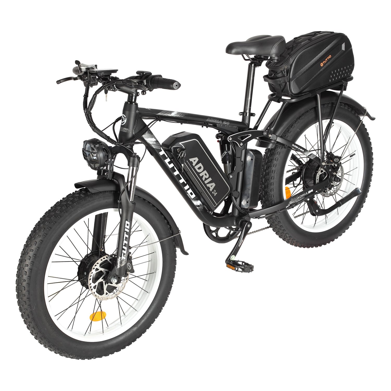 4000W 52V 30AH Dual Motor E-Bikes USA Drop Shipping Tuttio Adria24 Electric Mountain Bike Fat Tire Electric Bike For Adult