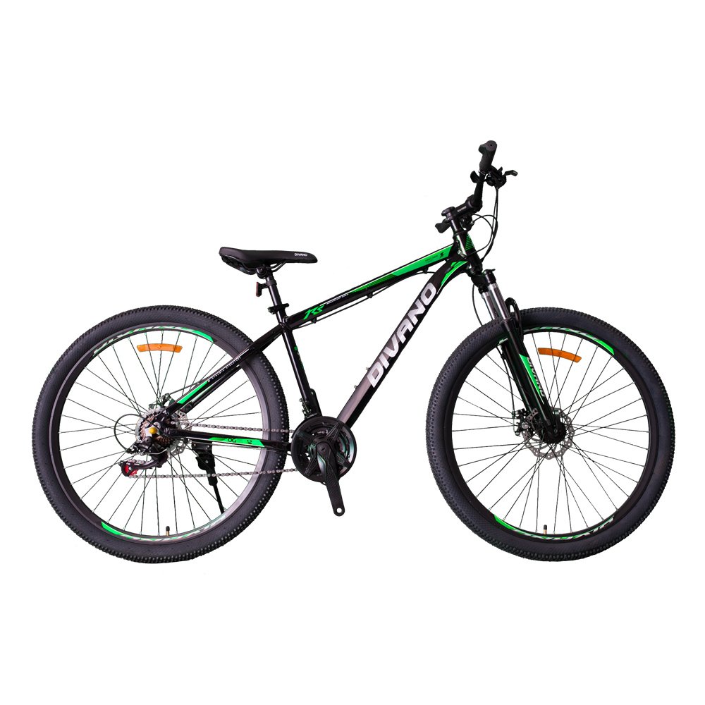 Divano Quality Guaranteed 29-Inch 21-Speed Black And Green Aluminum Alloy Frame Mountain Bike