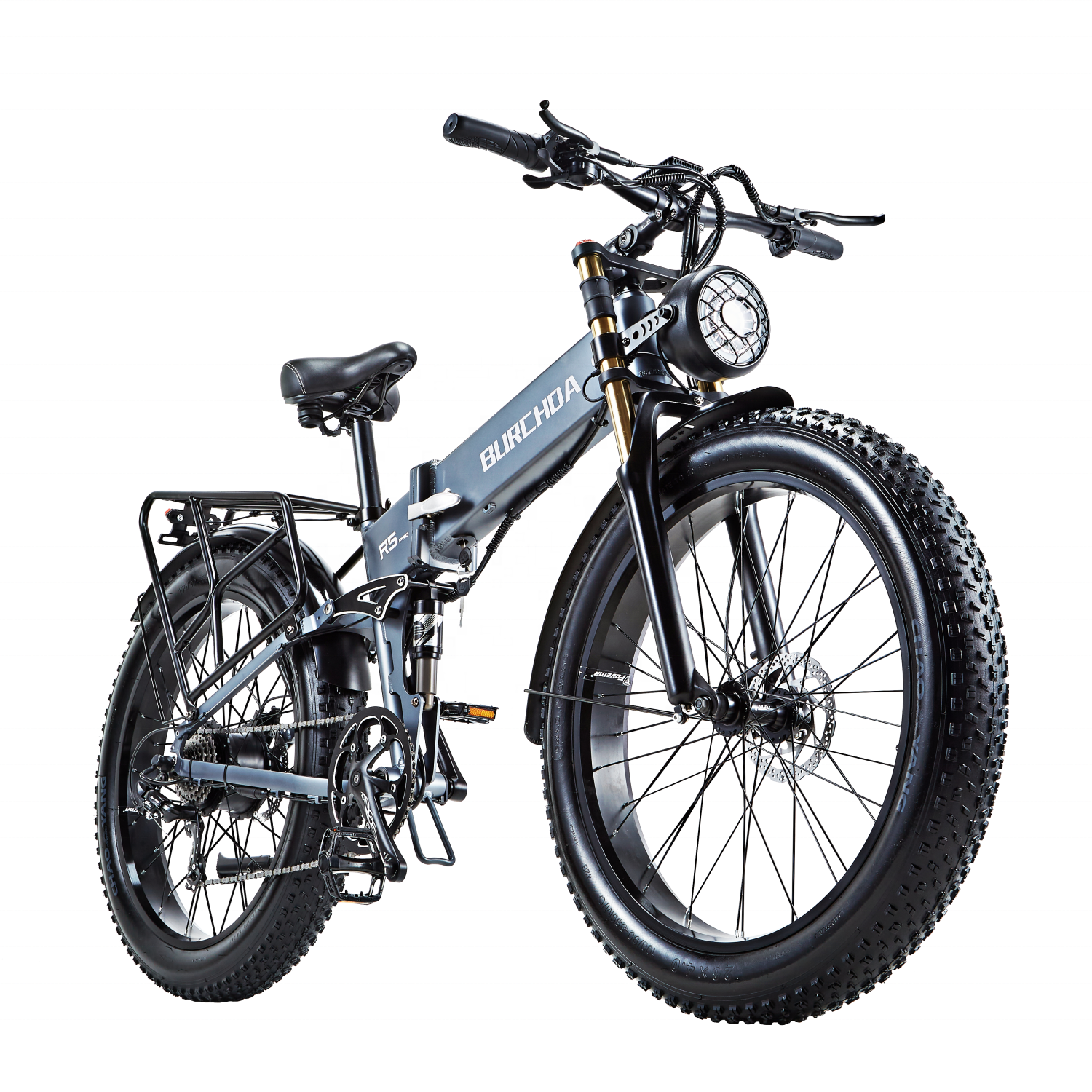 FACTORY STOCK China supplier Electric folding snow bike Burchda R5 PRO 1000W48V20Ah 26 inch fat tire Electric mountain Bike