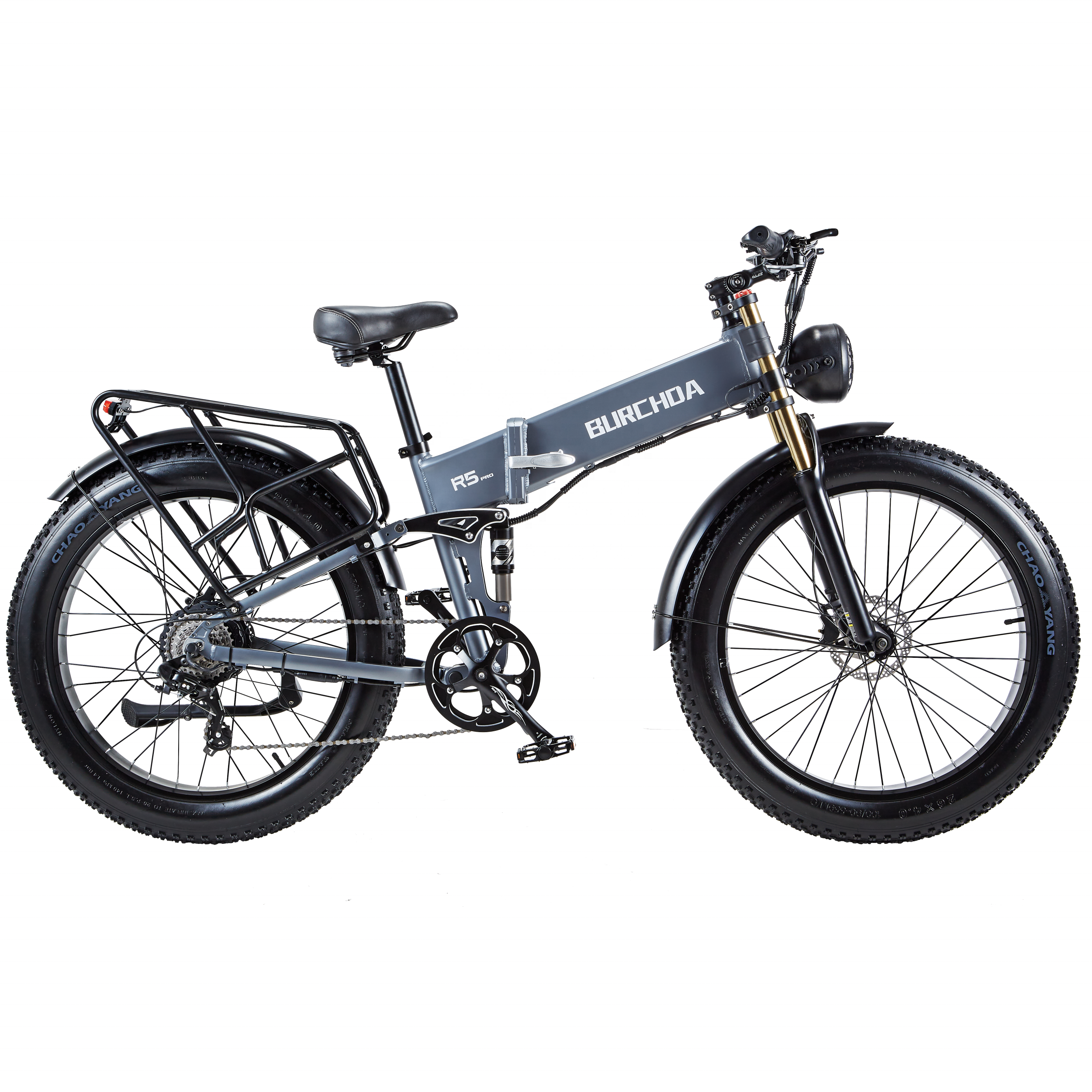 FACTORY STOCK China supplier Electric folding snow bike Burchda R5 PRO 1000W48V20Ah 26 inch fat tire Electric mountain Bike