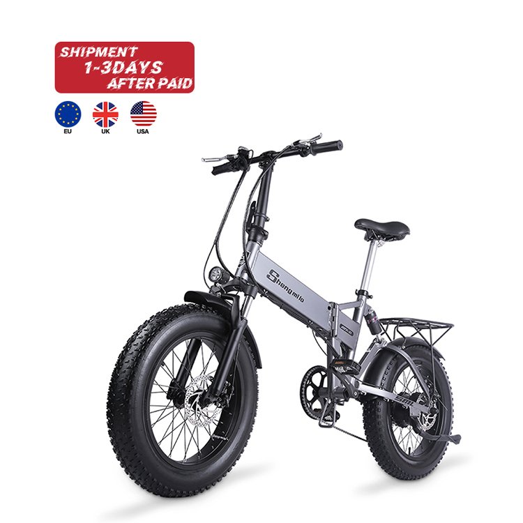 SHENGMILO mx21 EU warehouse Dropshipping 48v 500w Electric Folding Bicycle 13ah long range Foldable Electric Bike Ebike E-Bike