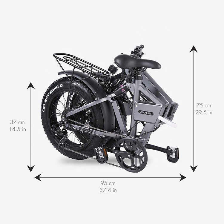 SHENGMILO mx21 EU warehouse Dropshipping 48v 500w Electric Folding Bicycle 13ah long range Foldable Electric Bike Ebike E-Bike