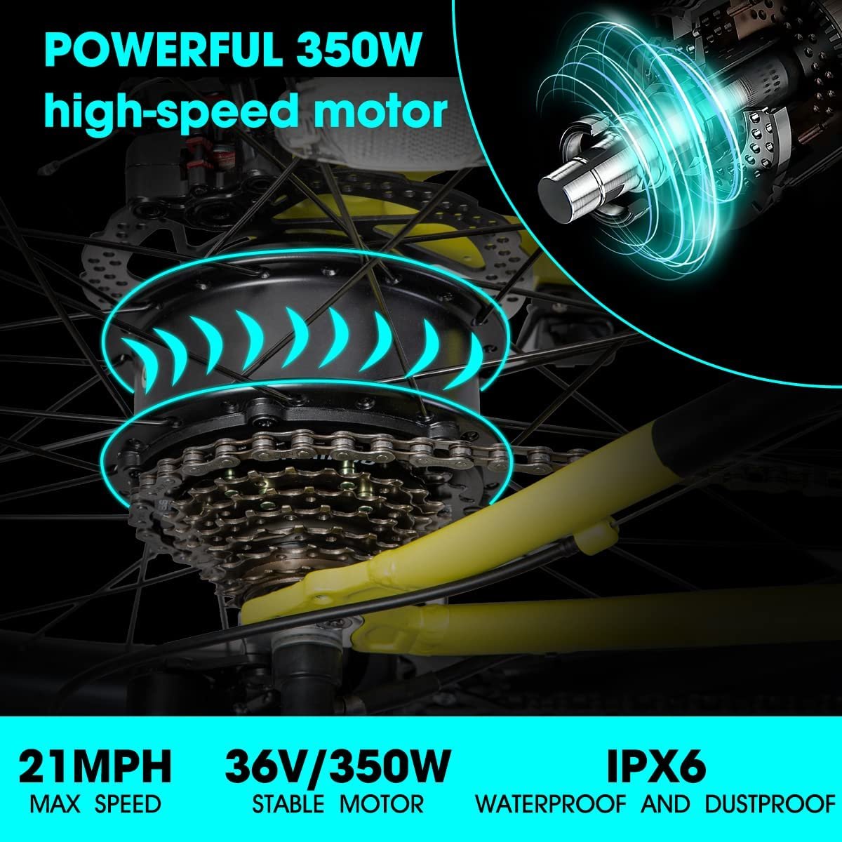 US 26 27.5 29 inch electric mountain bike 36V 350W mtb electric bike e bike with hub motor