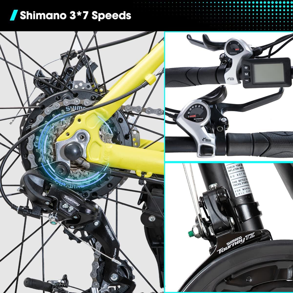 US 26 27.5 29 inch electric mountain bike 36V 350W mtb electric bike e bike with hub motor