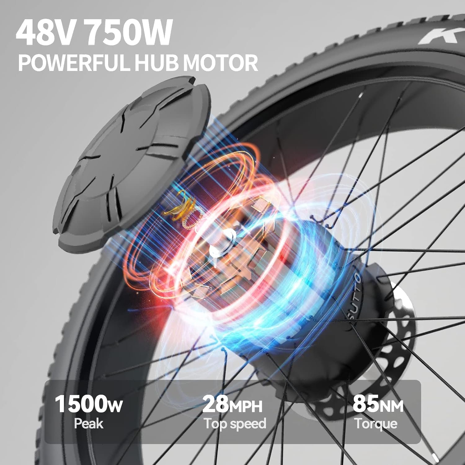 48v 750w/1000w fat tire electric mountain bike 20ah battery ebike for adult
