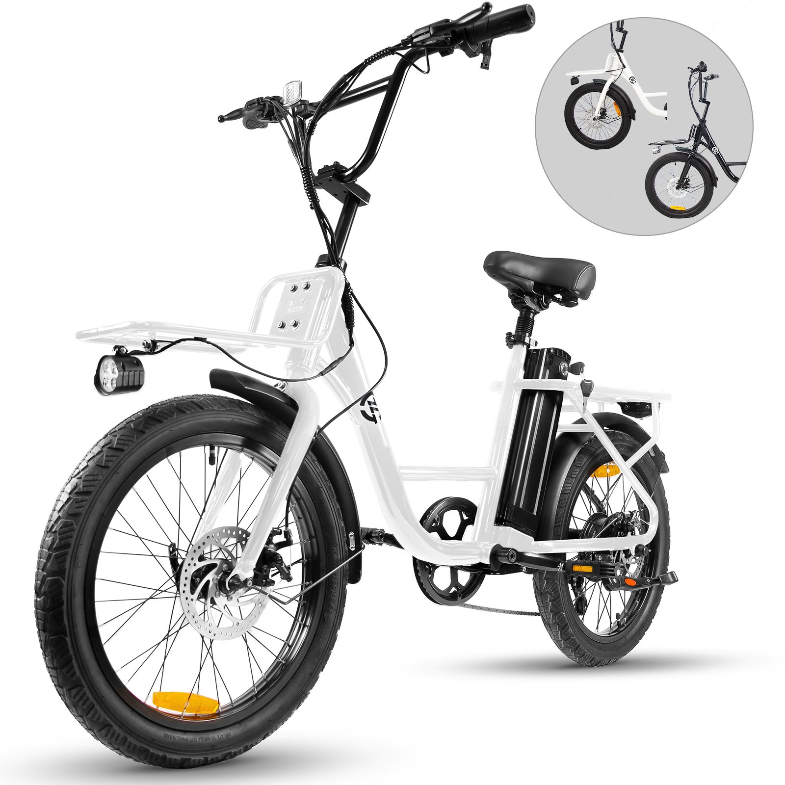 USA Warehouse Ready to Ship Electric Bike Folding E bike 500W 48V 20inch Fat Tire Electric City Bike