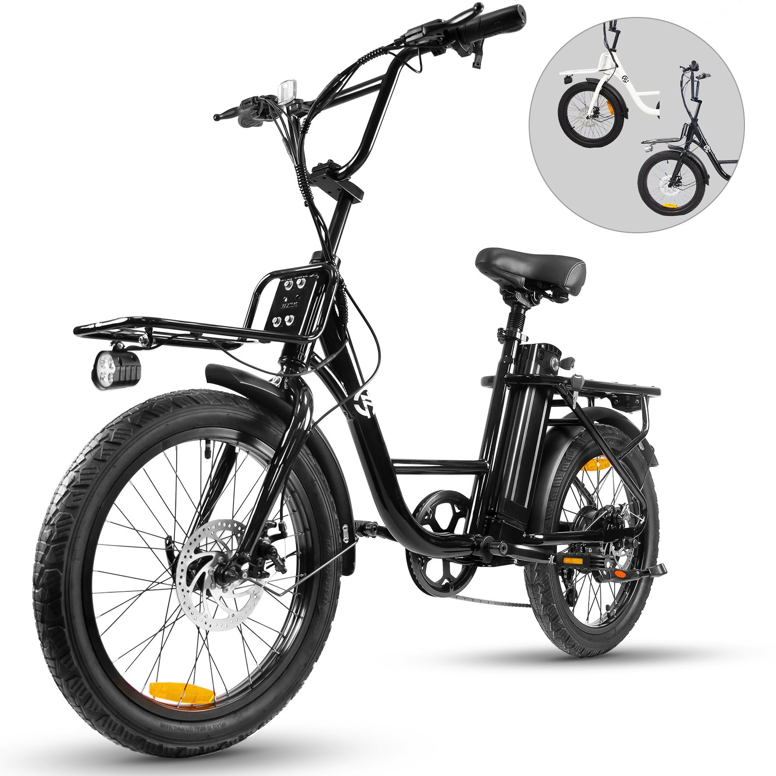 USA Warehouse Ready to Ship Electric Bike Folding E bike 500W 48V 20inch Fat Tire Electric City Bike