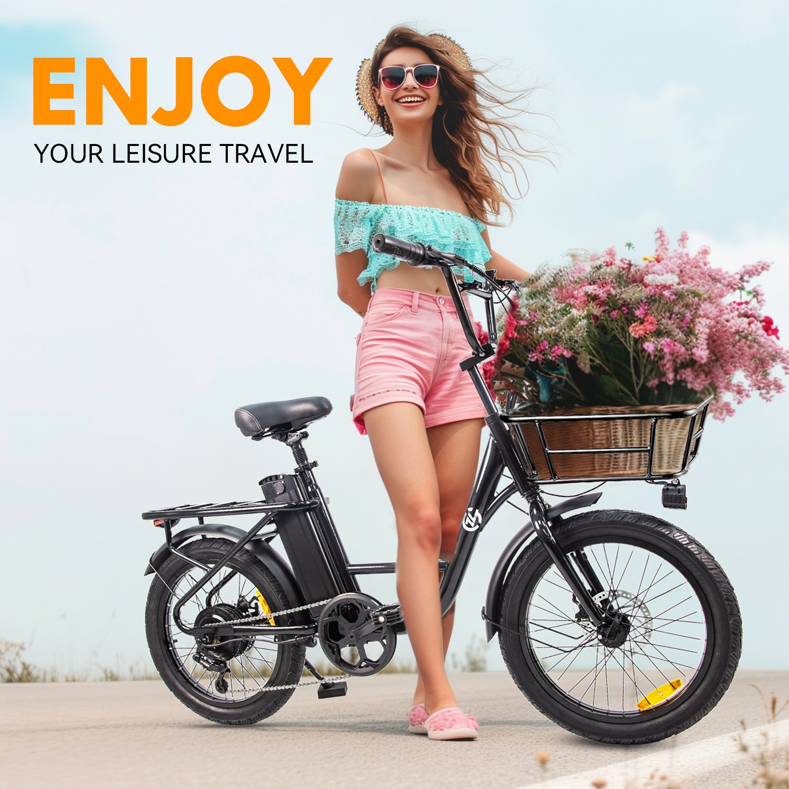 USA Warehouse Ready to Ship Electric Bike Folding E bike 500W 48V 20inch Fat Tire Electric City Bike
