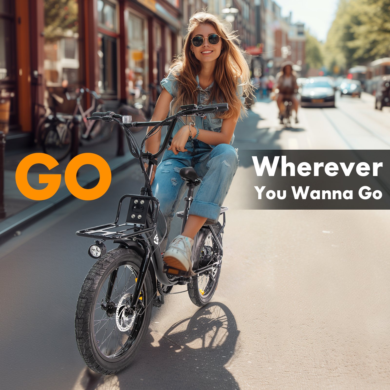 USA Warehouse Ready to Ship Electric Bike Folding E bike 500W 48V 20inch Fat Tire Electric City Bike