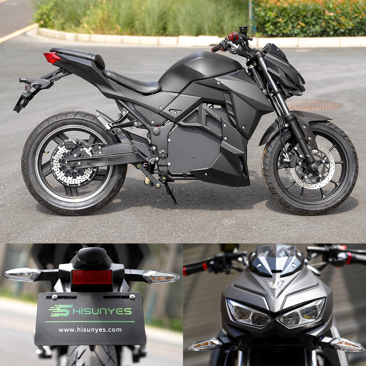 72V60A/72V80A Lithium Batteries Electric Scooter Big Wheel Electric Motorcycle Adult Ce Fashion Hulajnoga Unisex Disc 72V3000W