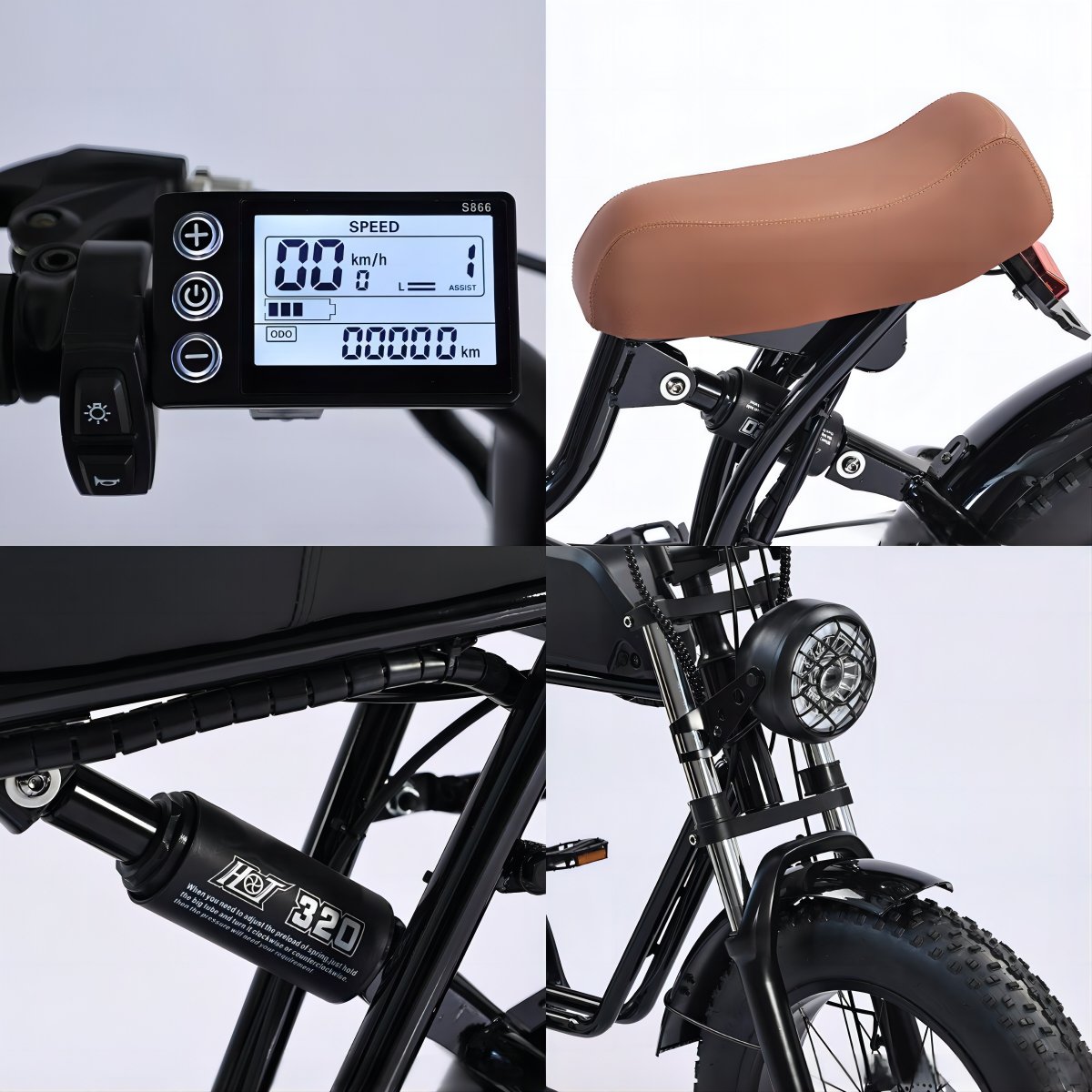 K7 Electric bike fat tire e-bike Ebike electric bicycle mountain bike full suspension motorcycle electric scooter fatbike