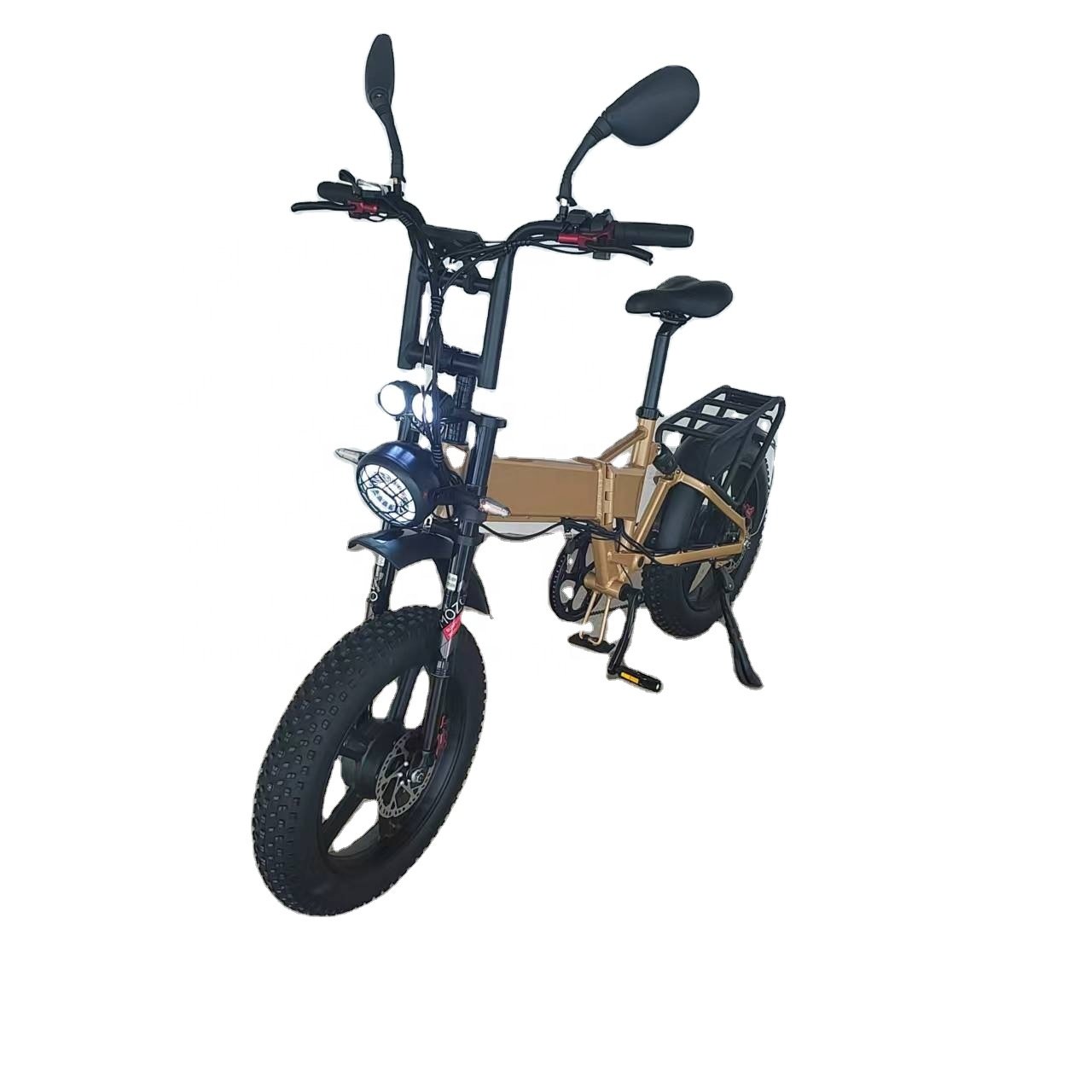 Electric Folding Bike 2000W Dual Motor 52V21Ah Hydraulic Brake Full Suspension Fat Tire 70kmh Foldable Electric City Bike