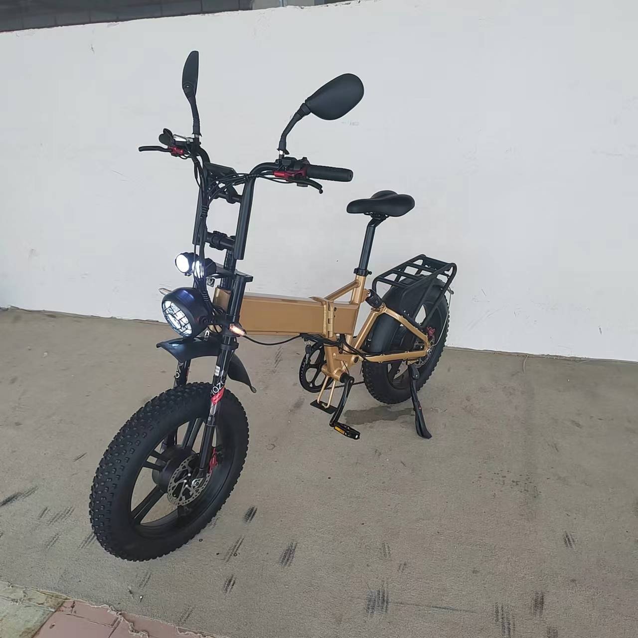 Electric Folding Bike 2000W Dual Motor 52V21Ah Hydraulic Brake Full Suspension Fat Tire 70kmh Foldable Electric City Bike