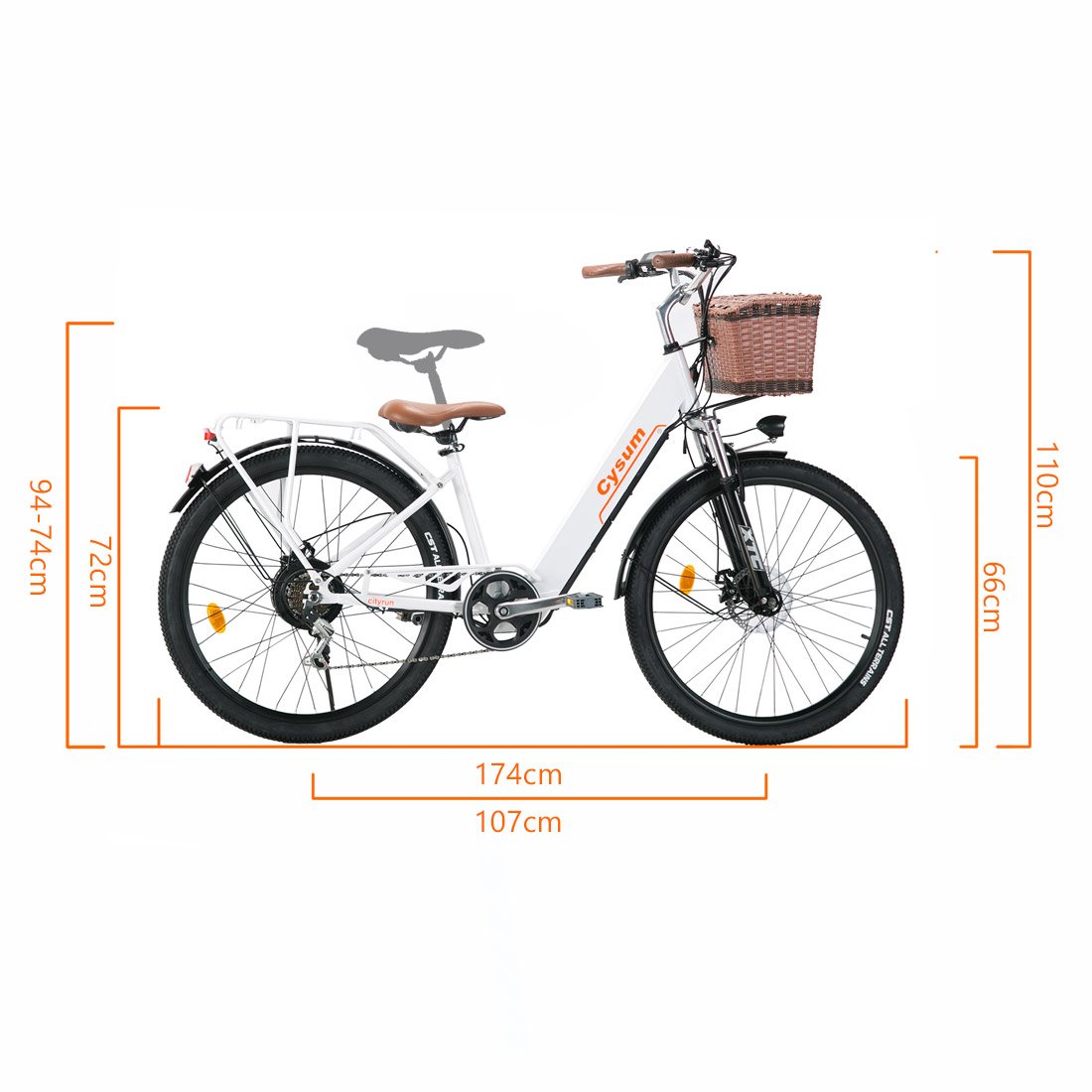 EU Warehouse Economical Cityrun 250W Electric City Bike for Daily Commutting