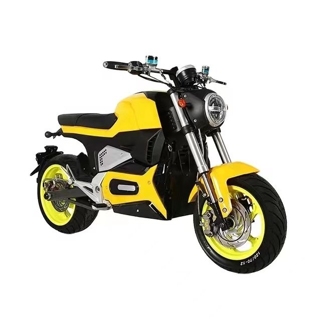 5000W Electric Chopper Motorcycle M6 Sportbikes Model with 72V Voltage